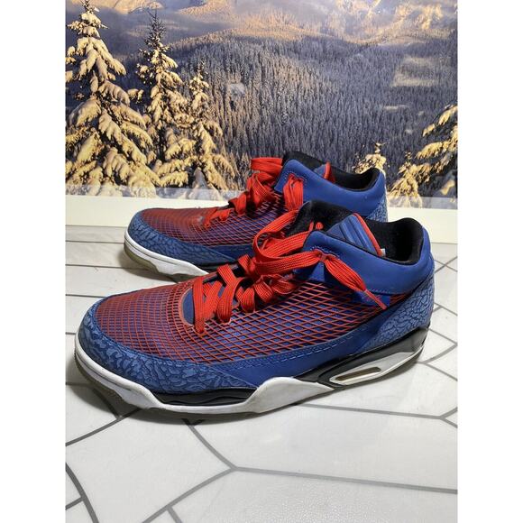Nike Air Jordan Flight Club 80 Mens Basketball Shoes 599583-401 Blue Red 13 main image 7